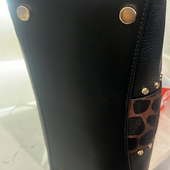 Michael Kors Voyager East West Tote - leather, canvas and calf hair. - Picture 7 of 11